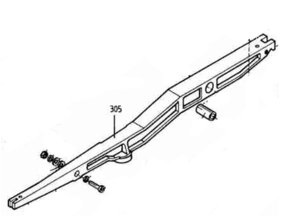 Hegner Part Number 305 : LOWER ARM 18S300700^18V409100^