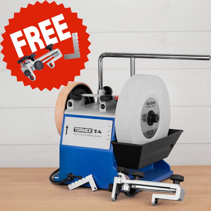 Tormek T-4 + FREE SE-77 & SQ-90