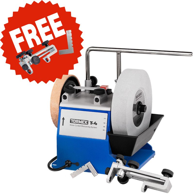 Tormek T-4 + FREE SE-77 & SQ-90