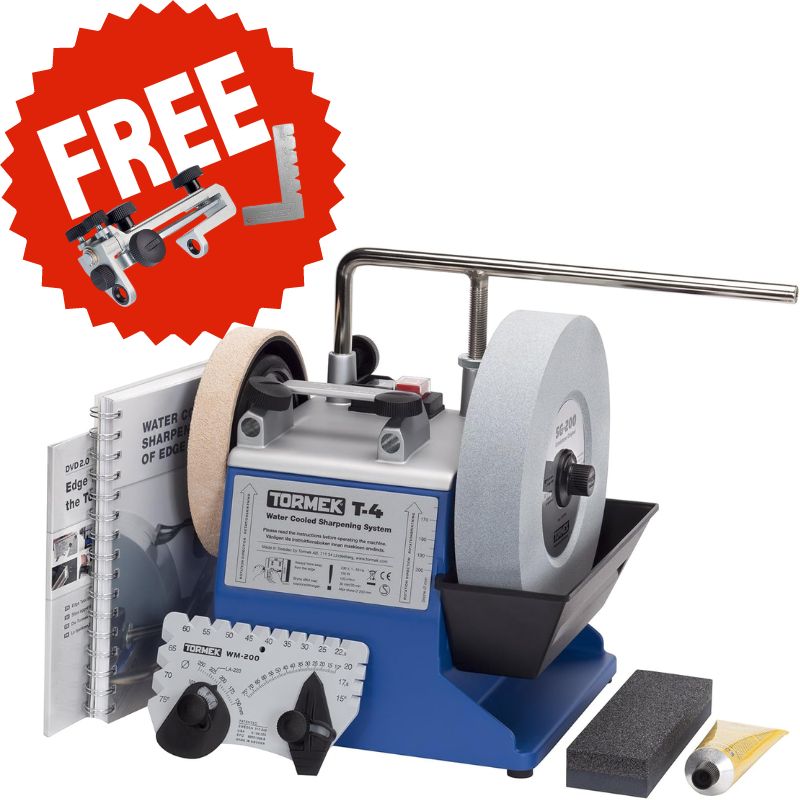 Tormek T-4 + FREE SE-77 & SQ-90